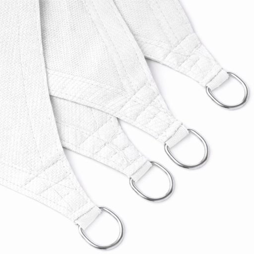 Żagiel przeciwsłoneczny - cień tarasowy, prostokątny 4x6 m W kolorze białym - HDPE