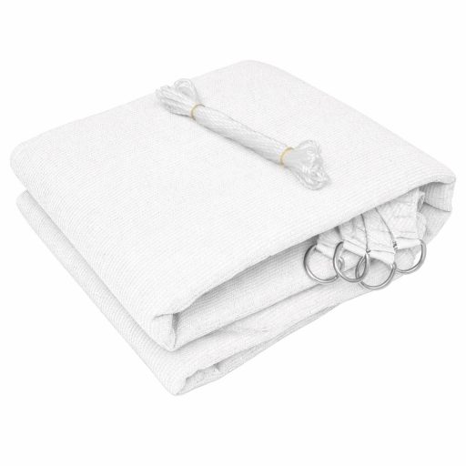 Żagiel przeciwsłoneczny - cień tarasowy, prostokątny 4x6 m W kolorze białym - HDPE