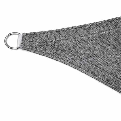 Żagiel przeciwsłoneczny - cień tarasowy, trójkątny 5x5x5 m W kolorze grafitowo-szarym - HDPE