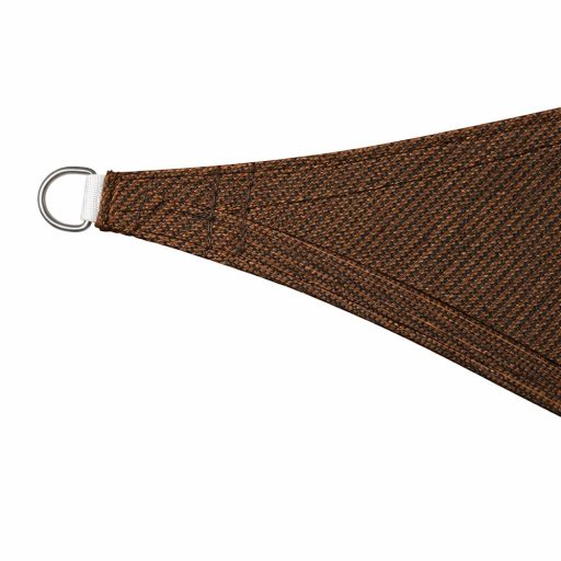 Żagiel przeciwsłoneczny - cień tarasowy, prostokątny 3x3 m W kolorze kawowo-brązowym - HDPE